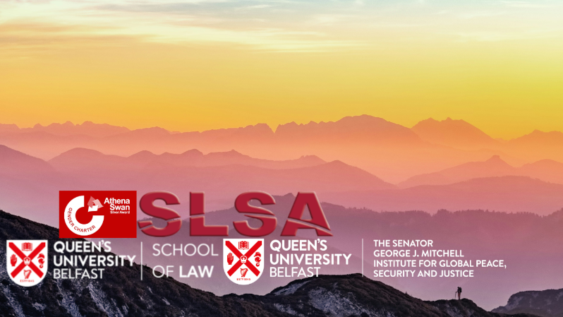 layered coloured sky and hills with logos